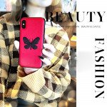 Wholesale iPhone 8 Plus / 7 Plus Glitter Butterfly Fashion PU Leather Case (Rose Gold)